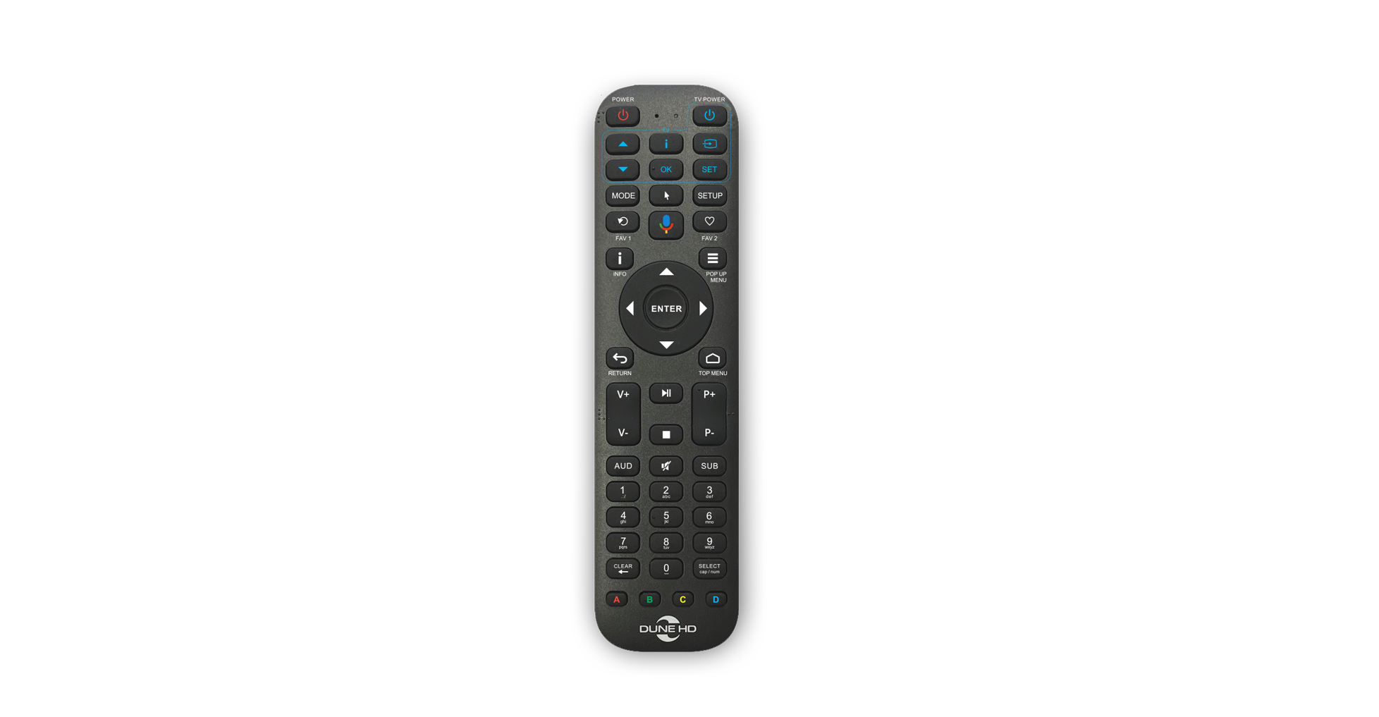 2024 Dune TV Learning Remote Control Fits DUNE HD, Polsky TV Kartina TV Receiver - Foto 6